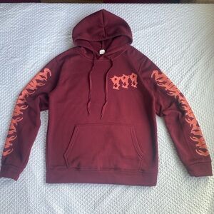 Juice wrld 999 maroon hoodie